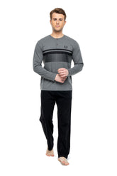 MOD Men Button Placket Pajama Set